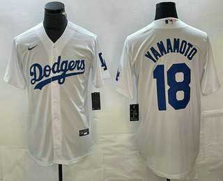 Men's Los Angeles Dodgers #18 Yoshinobu Yamamoto White Stitched Cool Base Nike Jersey,We sell and wholesale Men's Los Angeles Dodgers #18 Yoshinobu Yamamoto White Stitched Cool Base Nike Jersey on line form chian!